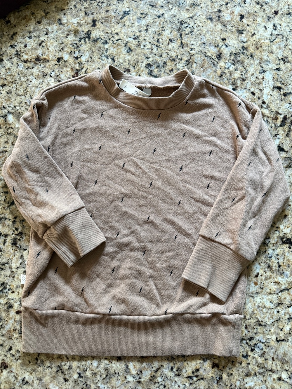 Childhoods Clothing Taupe Lightning Sweatshirt